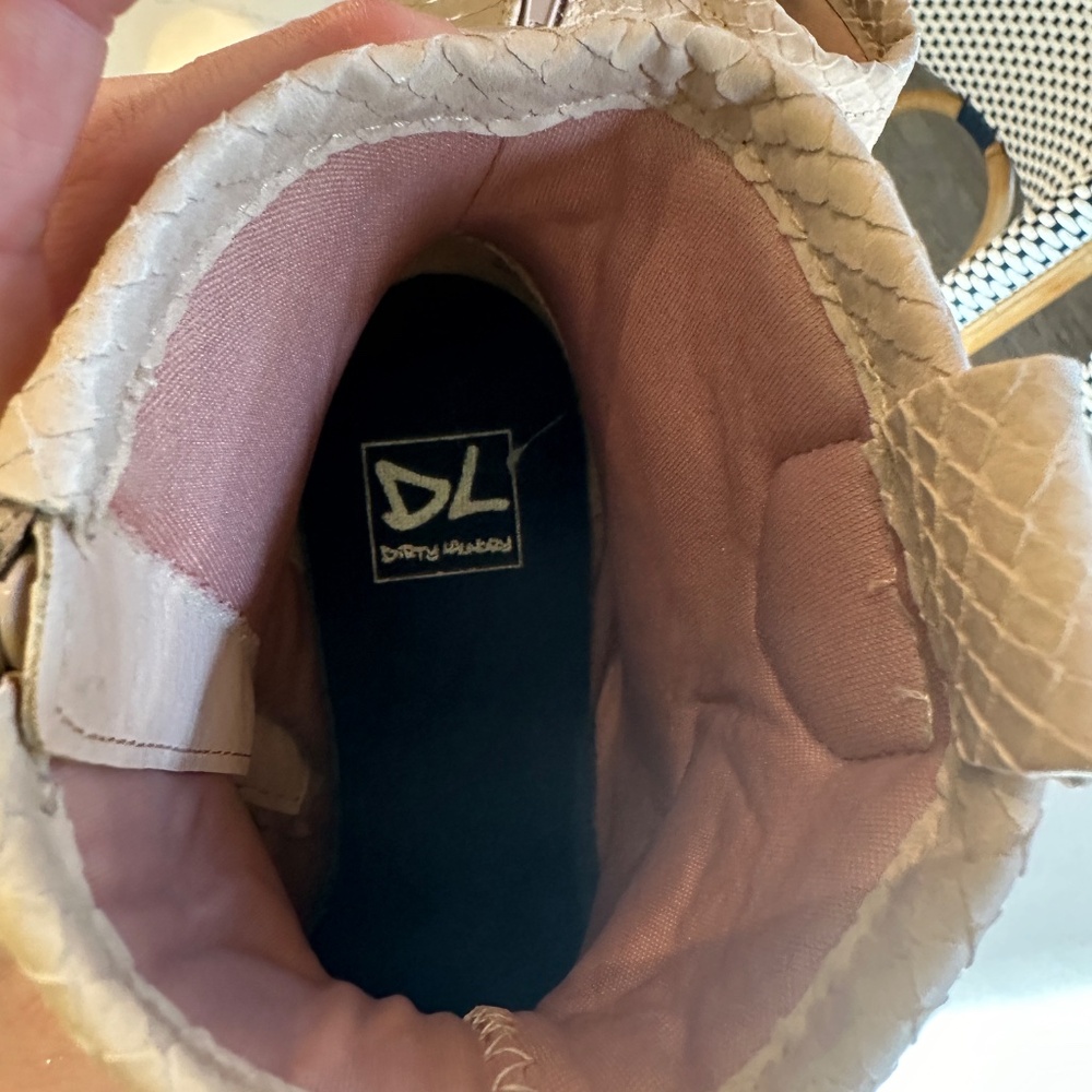 Unite Blush Snake Ankle Booties - Picture 3 of 5